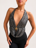 Top Celina Plateado