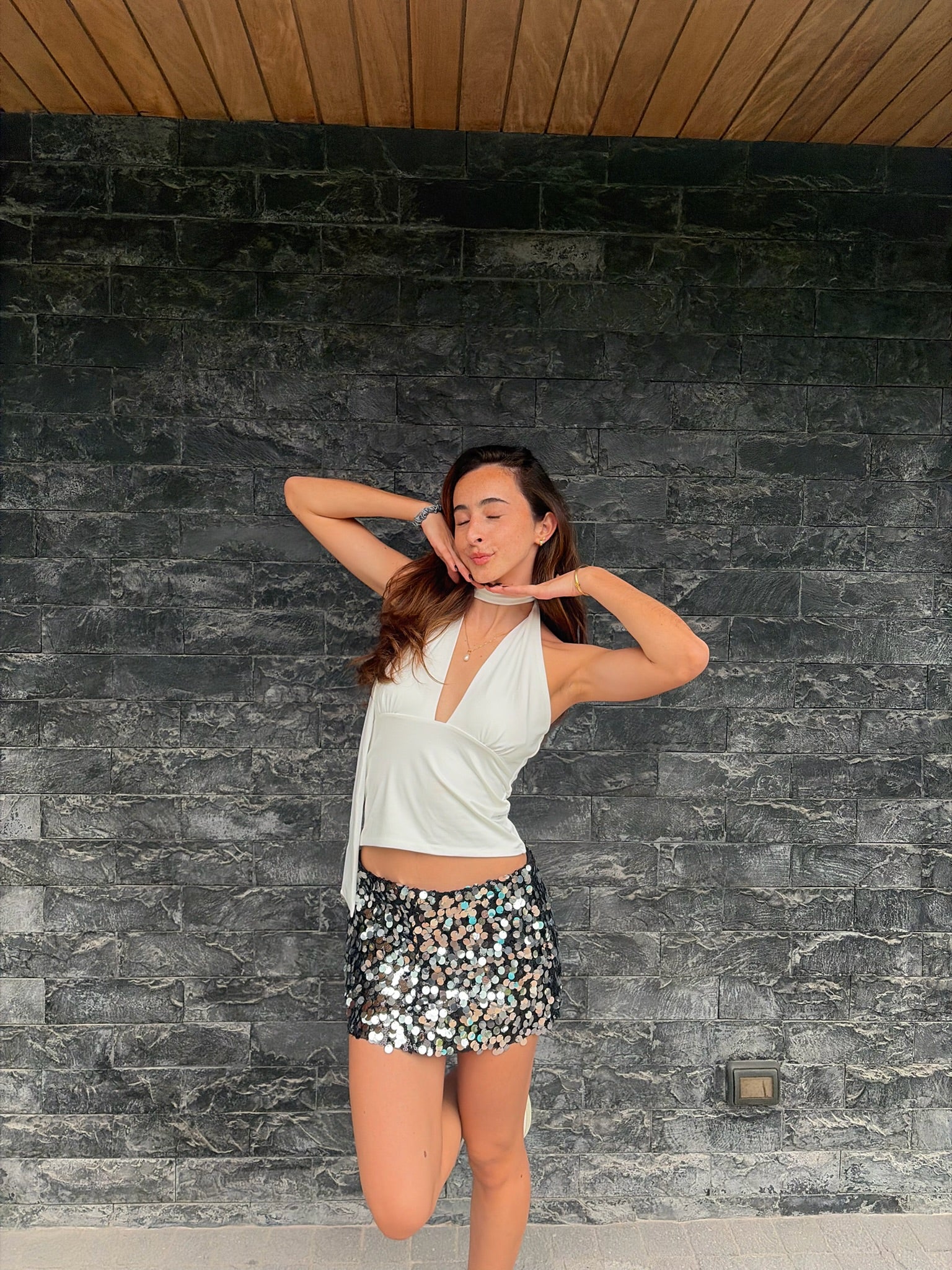 Top Choker Blanco